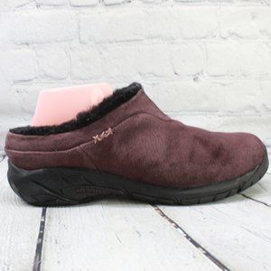 merrell fur lined slip on shoes